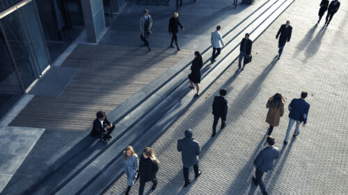 Office,Managers,And,Business,People,Commute,To,Work,In,The